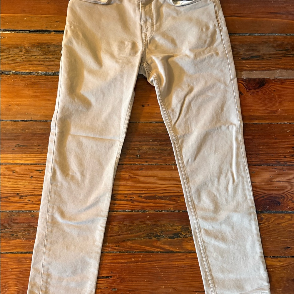 Banana Republic Men's Beige Slim Chinos